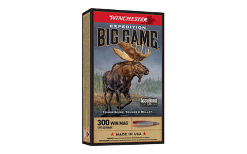 Ammunition Winchester Ammunition Expedition Big Game Long Range 300WinMag WIN EXPD BIG GM 300WIN 190GR 20/200